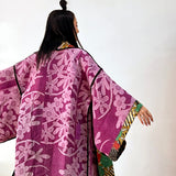 Green Kimono Haori Jacket, Oversized Kimono, Red Unisex Winter Coat, Pink Long Kimono, Reversible Kimono, Burning Man women