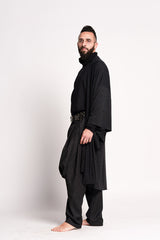 Gray Haori Kimono Jacket for Men