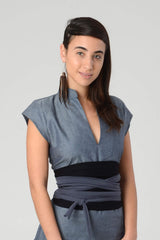Wide High Waist Sash, Black Bohemian Obi belt, Black Obi Belt, Black Wrap Waist Tie Belt, Black women's Obi belt, Boho belt, Women's Belt