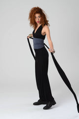 Black Woman Harem Jumpsuit, Black Tribal women jumpsuit, Sexy Romper Women, Womens Festival Jumpsuit, Boho Jumpsuit, Woman Lycra Harem Pants