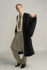 Haori Jacket, Kimono jacket Haori for women, Unisex Japanese Haori, Black Urban Clothing, Black Haori Jacket, Women's Bohemian Haori