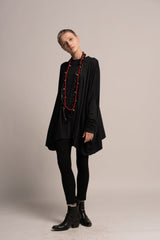 Oversize Gray Top, women's tunic top, Grey Dress Tunic , Loose Top, Long Sleeve Extravagant draped Tunic, Maternity Top