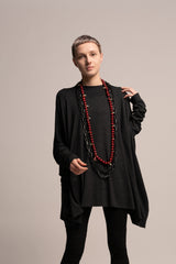 Oversize Gray Top, women's tunic top, Grey Dress Tunic , Loose Top, Long Sleeve Extravagant draped Tunic, Maternity Top