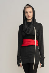 Black Obi belt, Red women's belt, Boho Extra long belt, Women's Belt, Wrap Belt, Waist Tie Belt, Wide belt, High waist belt, Bohemian sash