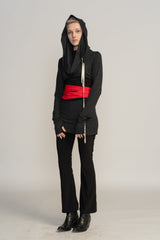 Black Obi belt, Red women's belt, Boho Extra long belt, Women's Belt, Wrap Belt, Waist Tie Belt, Wide belt, High waist belt, Bohemian sash