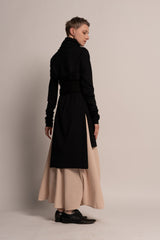 Black Tunic Top, Black Turtle Neck Tunic, Urban Clothing, Women's long tunic top, Loose Black Top, Long Sleeve Tunic, Long Tops For Women