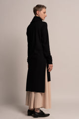 Black Tunic Top, Black Turtle Neck Tunic, Urban Clothing, Women's long tunic top, Loose Black Top, Long Sleeve Tunic, Long Tops For Women