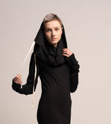 Black Urban Top, Black tops, Urban Clothing, Women's Hoodie top, Loose Black Shirt, Long Sleeve Top, Tops For Women, Hoodie top, Black Tops