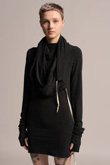 Gray Mini Dress, Grey tunic, Urban Clothing, Women's Hoodie Dress, Gray Urban Dress, Long Sleeve Pencil dress, Gray Dresses, Pencil Dress