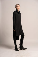 Gray Tunic Top, Women's long tunic top, Turtle Neck Tunic, Urban Clothing, Grey Tunic , Loose Top, Long Sleeve Tunic, Long Tops For Women