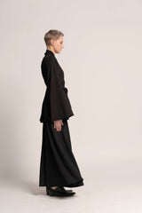 Japanese Kimono, Boho Kimono, Black Kimono Cardigan, Woman's Kimono Top, Wrap Top, Black Urban Clothing, Long Sleeve Lycra kimono