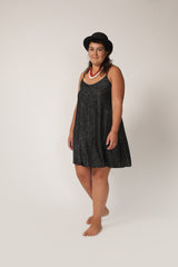 Sparkly Black Tank Maxi Dress