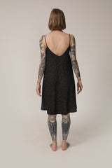 Sparkly Black Tank Maxi Dress