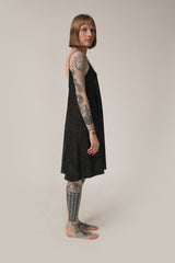 Sparkly Black Tank Maxi Dress