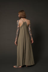 Oversized Green Maxi Dress