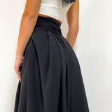 Flare Black Hakama style Pants, Skirt pants, Boho flare Pants, Wide leg pants, Women's Black Flare Trousers, Black wide leg pants