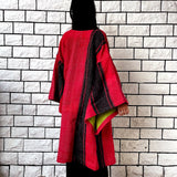 Red Haori Jacket, Green Haori Coat, Oversized Kimono, Red Unisex Winter Haori Kimono Jacket, Long Kimono, Reversible Haori, Burning Man