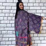 Oversized coat, Kimono Jacket, Mustard Unisex Winter Coat, Purple Long Kimono, Reversible Kimono, Burning Man women, Up Cycled clothing