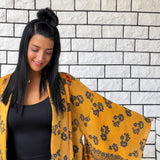 Oversized coat, Kimono Jacket, Mustard Unisex Winter Coat, Purple Long Kimono, Reversible Kimono, Burning Man women, Up Cycled clothing