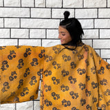 Oversized coat, Kimono Jacket, Mustard Unisex Winter Coat, Purple Long Kimono, Reversible Kimono, Burning Man women, Up Cycled clothing