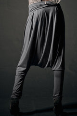 Harem Pants Grey, Drop-Crotch Pants, Burning Man Pants, Women Harem Pants, Gray Men Harem Pants, Boho Unisex Fall Harem Pants, Plus size