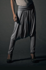 Harem Pants Grey, Drop-Crotch Pants, Burning Man Pants, Women Harem Pants, Gray Men Harem Pants, Boho Unisex Fall Harem Pants, Plus size