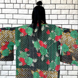 Green Kimono Haori Jacket, Oversized Kimono, Red Unisex Winter Coat, Pink Long Kimono, Reversible Kimono, Burning Man women